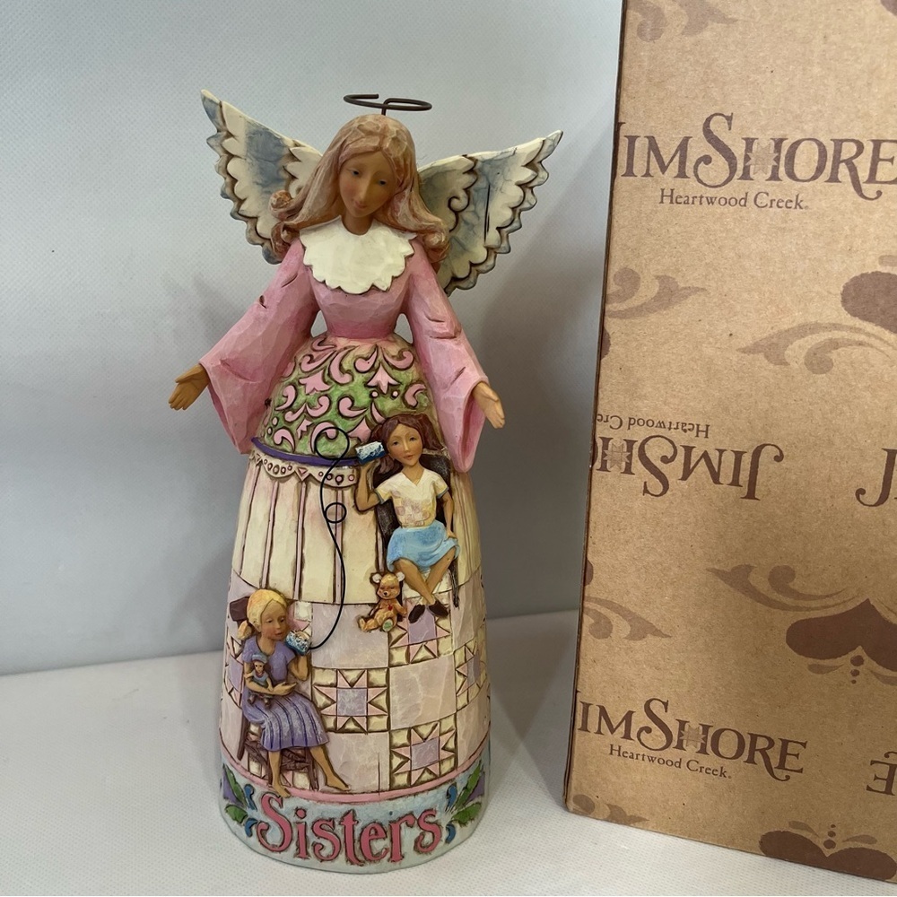 Jim Shore Heartwood Creek “My Sister My Friend” Angel Figurine With Box 2007